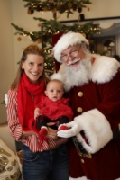 Mama Shares Baby's 1st Christmas with Santa Dale