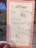 A Note from a child that can't wait for Christmas to see Santa Dale